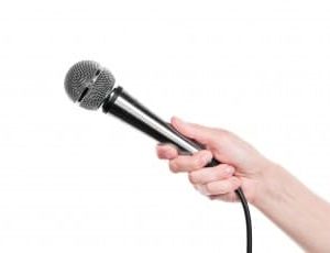 Mikrophon Moderation